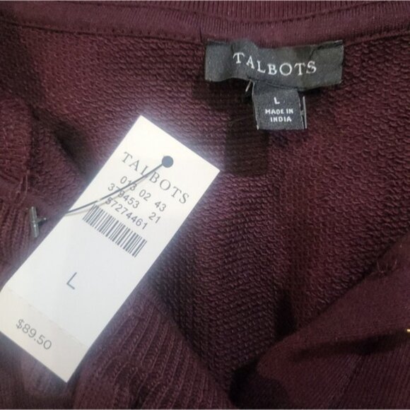 Talbots Deep Burgundy Button Down Shirt - Picture 4 of 6